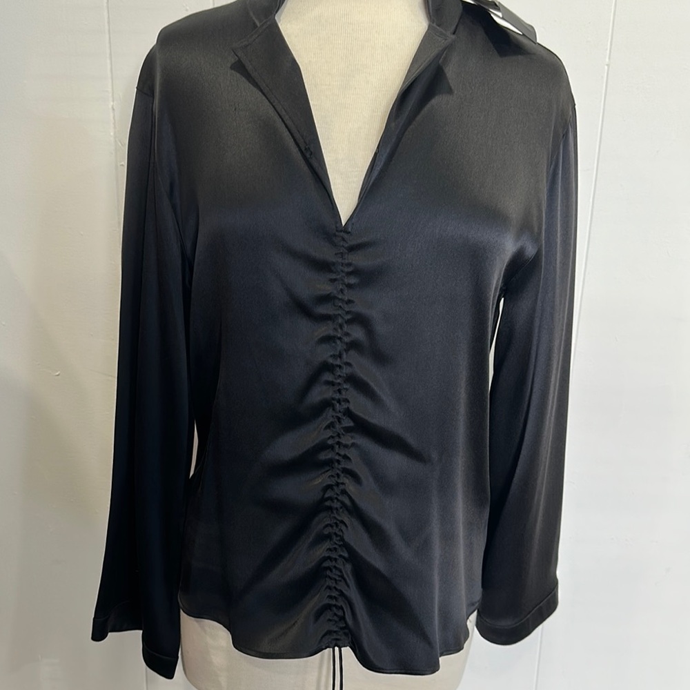 Giorgio Armani silk black blouse NWT size 42